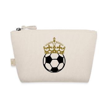 Koenig Fussball - König - King Football - Bio-Täschchen - Natur - Vorne