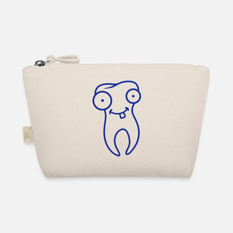 Cartoon Tooth - Bio-Täschchen - Natur