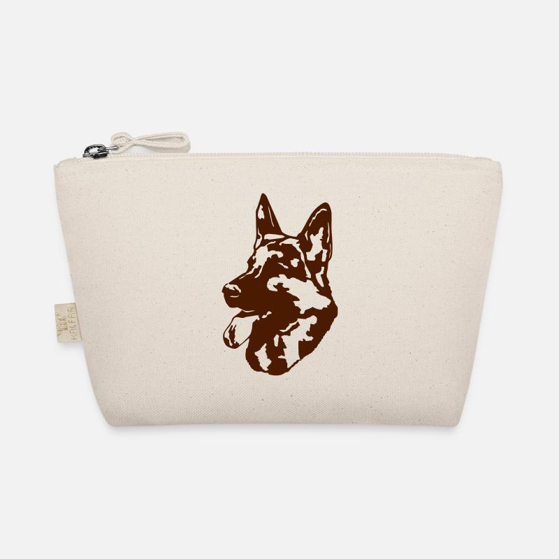 tête de chien Schaefer - Trousse biologique - nature