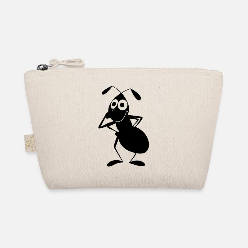 Ameise zieht Augenlied runter Bio-Täschchen