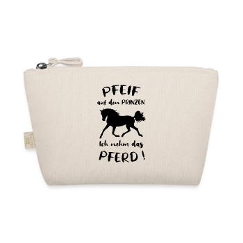 Whistle at the prince, I take the horse, saying - Organic Pouch - nature - Front