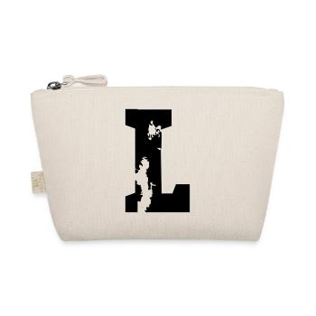 L - Buchstabe - Bio-Täschchen - Natur - Vorne