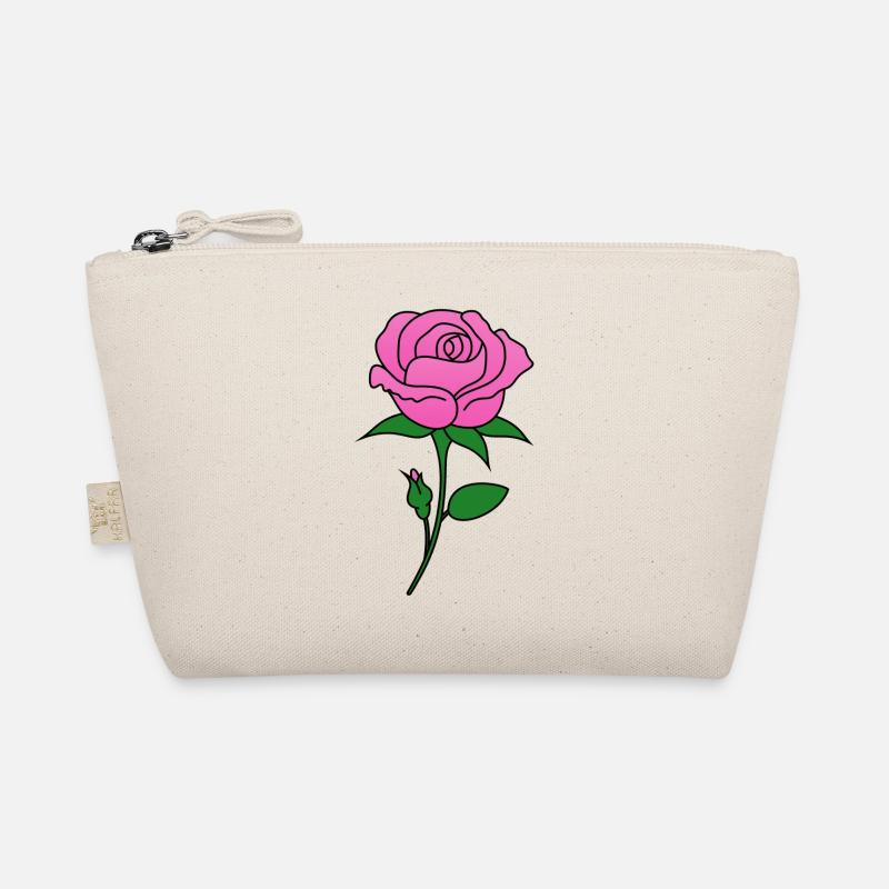Rose pink - Bio-Täschchen - Natur