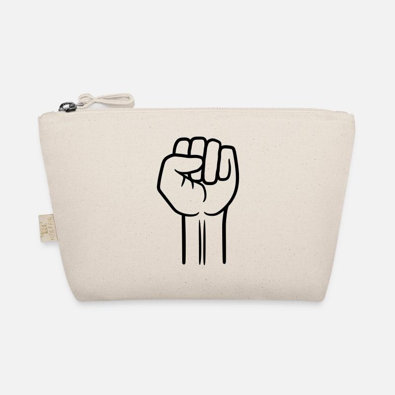 revolution faust hand strecken oben luft halten ze - Bio-Täschchen - Natur