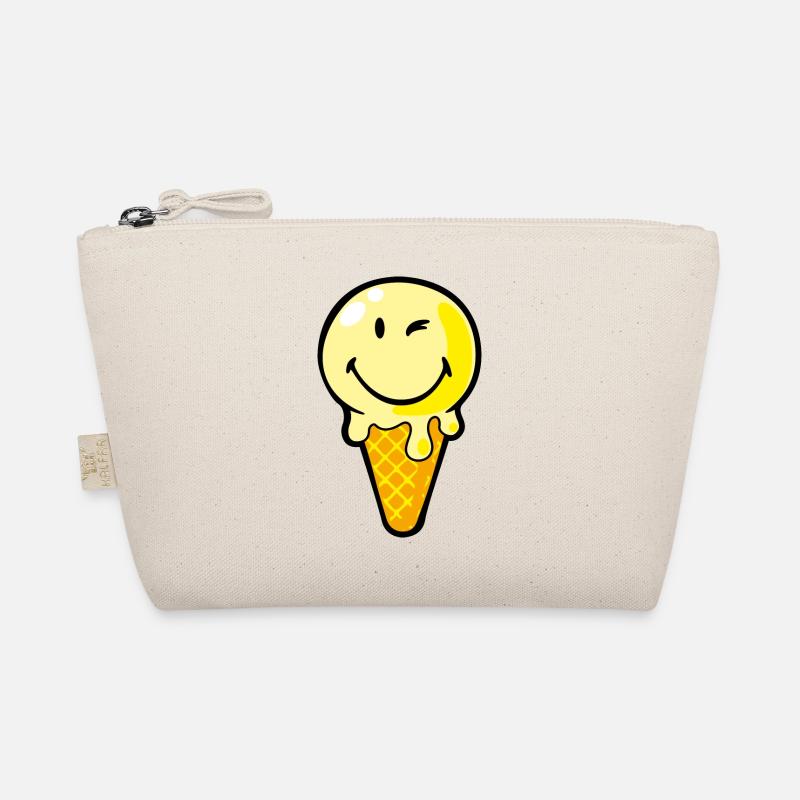 Smiley Ice Cream - Bio-Täschchen - Natur