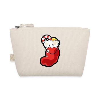 Smiley Christmas Stocking - Organic Pouch - nature - Front