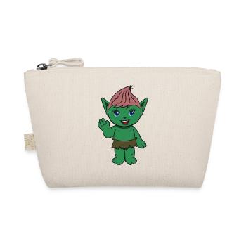 troll fille douce cher dessin animé drôle spitzohr - Trousse biologique - nature - Devant
