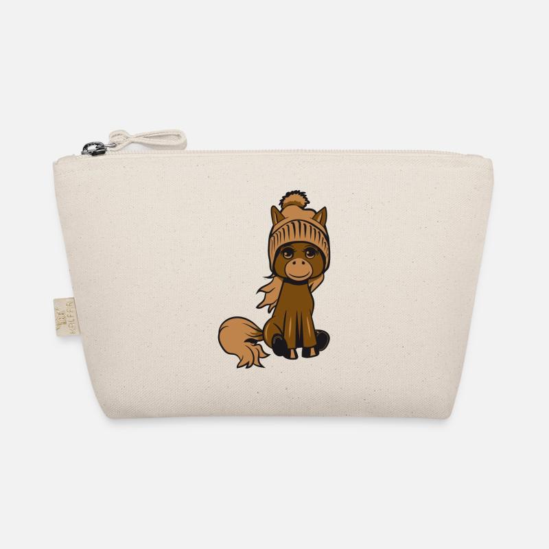 Poney cheval s’amuser pudelmuetze maedchen suess Trousse biologique