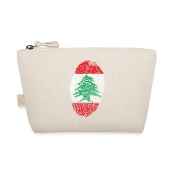 fingerprint i love wurzeln libanon lebanon - Bio-Täschchen - Natur - Vorne
