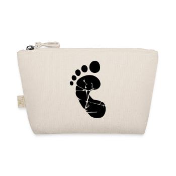 Little baby foot - Organic Pouch - nature - Front