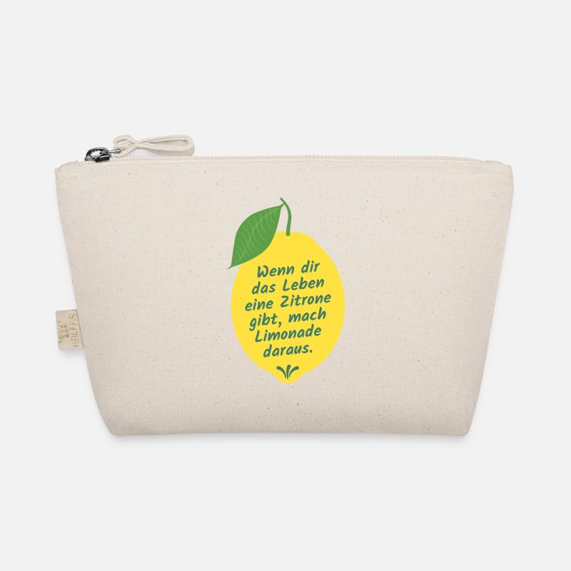 Zitronen Limonade Spruch Zitat Quote - Bio-Täschchen - Natur