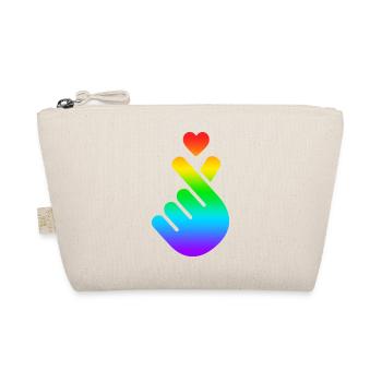 K Pop Herz, Korea, K-Pop, Musik, Symbol, Gay Pride - Bio-Täschchen - Natur - Vorne