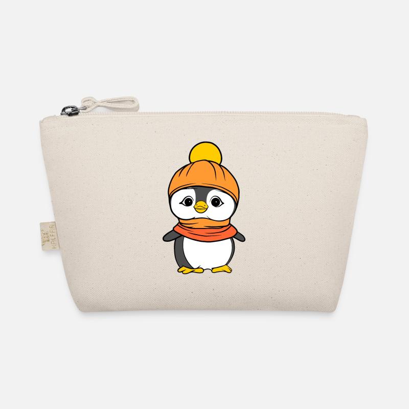 Pingouin avec bonnet et écharpe Trousse biologique