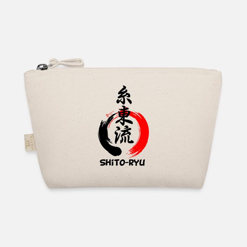 Enso zen circle with Shito ryu karate emblem in Yes Organic Pouch