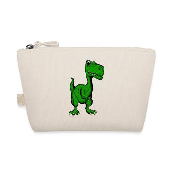 Tyrannosaurus Rex Dino Dinosaur T-Rex - Organic Pouch - nature - Front