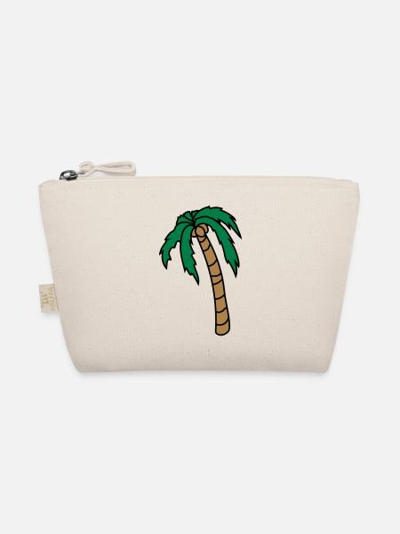 Hanging Palm Design - Organic Pouch - nature - Front