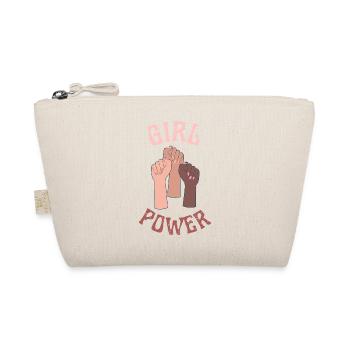 Girl Power Social Justice Fist - Organic Pouch - nature - Front