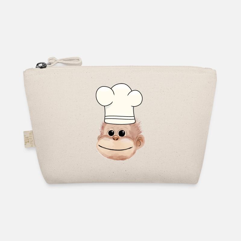 Affe Küchenchef Restaurant Koch Hobbykoch Bio-Täschchen