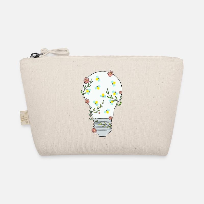 Floral Light Bulb Organic Pouch