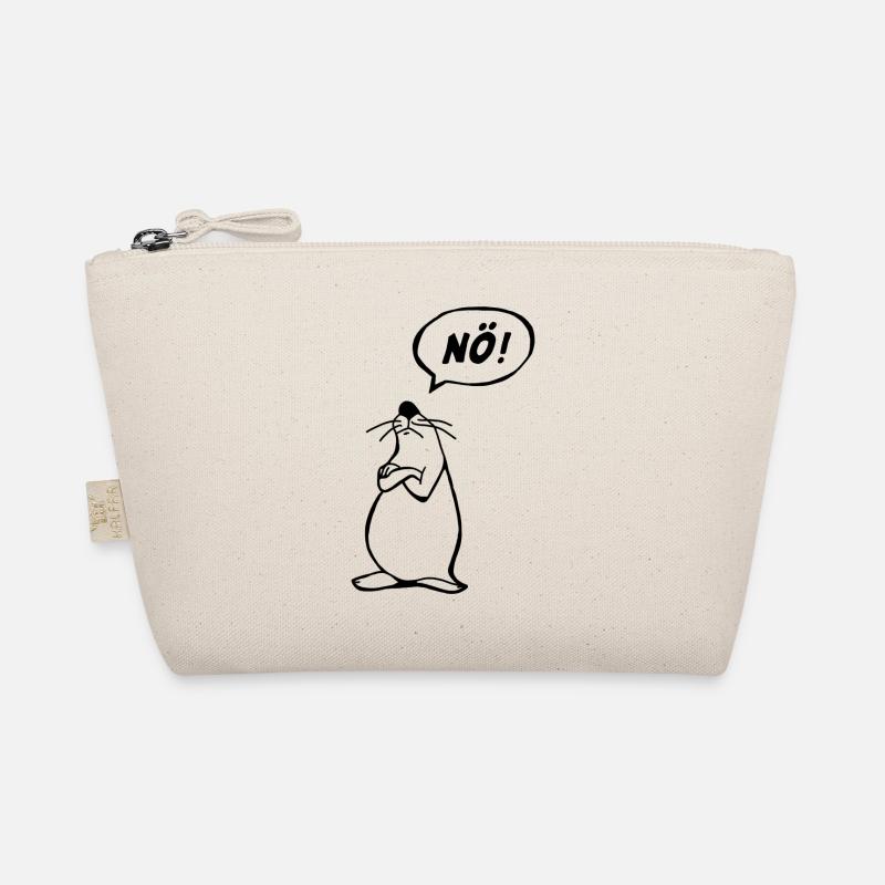 Nö Maus schwarz NÖ - Bio-Täschchen - Natur