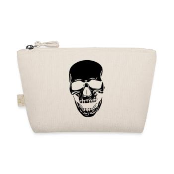 Skull in vintage look - Organic Pouch - nature - Front