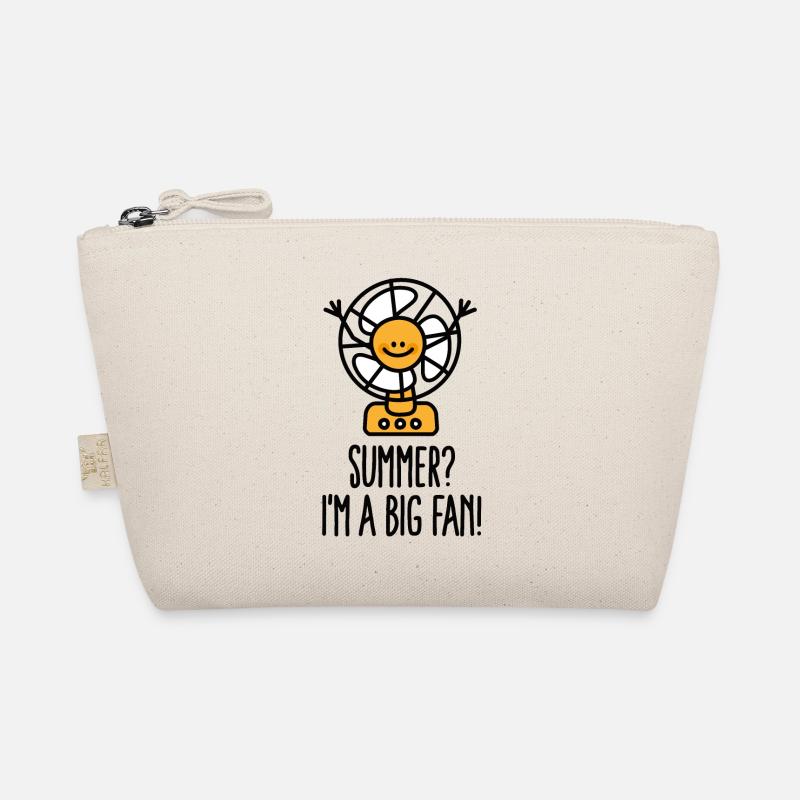 Lustige Sommer Urlaub, Summer I'm a big fan doodle - Bio-Täschchen - Natur