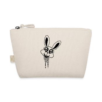 Kopf Hase Blut - Bio-Täschchen - Natur - Vorne