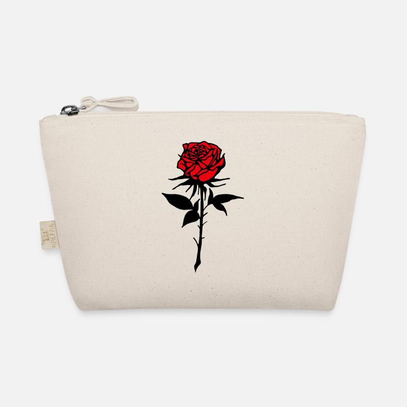 Rote Rose Bio-Täschchen