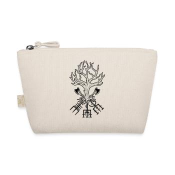 Äxte und Vegvisir Runen - Yggdrasil - Bio-Täschchen - Natur - Vorne