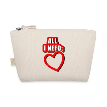 All i need is Heart (Vectorgraphic) - Organic Pouch - nature - Front