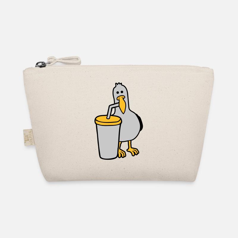 La mouette boit de la boisson au cola Trousse biologique