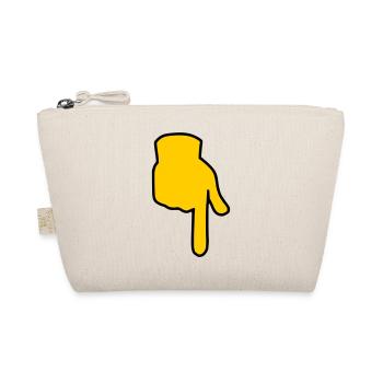 Emoji zeigen unten Skizze Farbe - Bio-Täschchen - Natur - Vorne