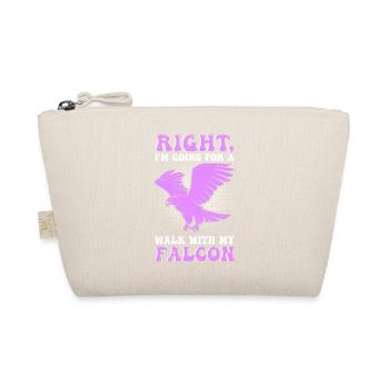 Raubvogel lustige Falkner Spruch Jagd design - Bio-Täschchen - Natur - Vorne