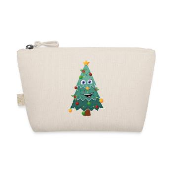 Happy Christmas Tree - Bio-Täschchen - Natur - Vorne