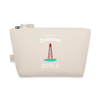 Leuchtturm Campen an der Ems Nordsee Handzeichnung - Bio-Täschchen - Natur - Vorne