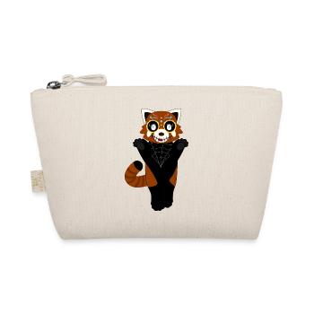 Red panda disguised as Santa Muerte for Halloween - Organic Pouch - nature - Front