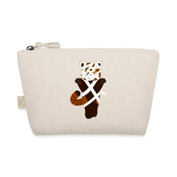 Red panda disguised as a mummy for Halloween - Organic Pouch - nature - Front