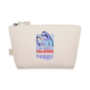 I'm Only Talking To My Pizza Today Sloth - Organic Pouch - nature - Front