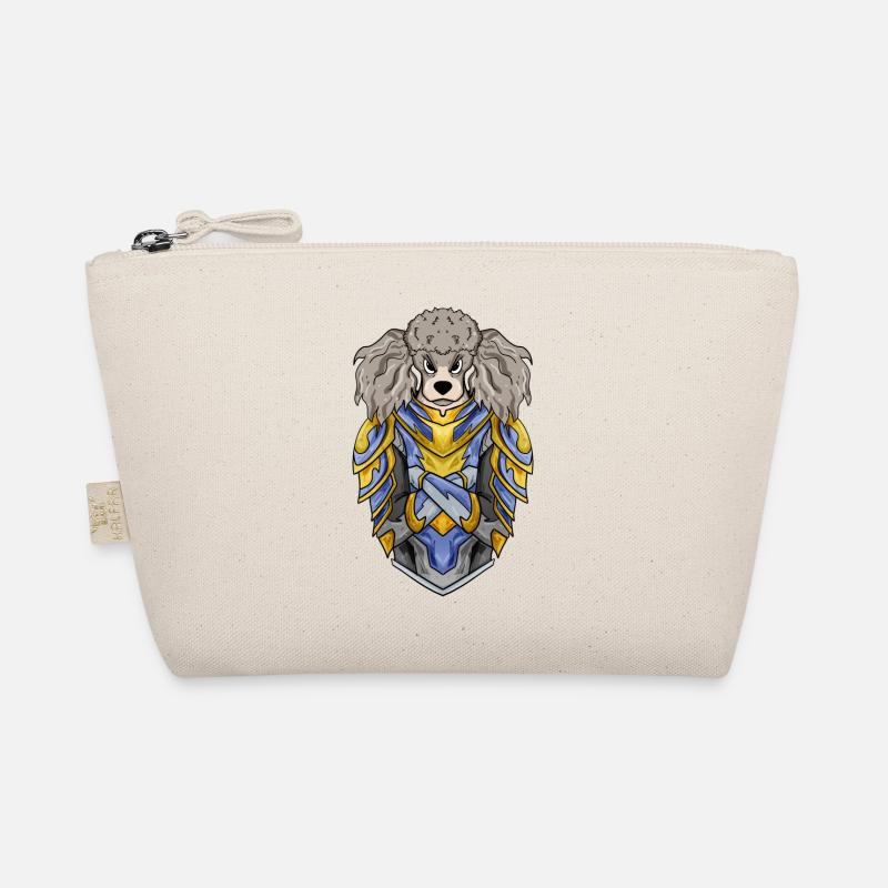 Knight Dog Dog Breed Poodle with Armor Organic Pouch