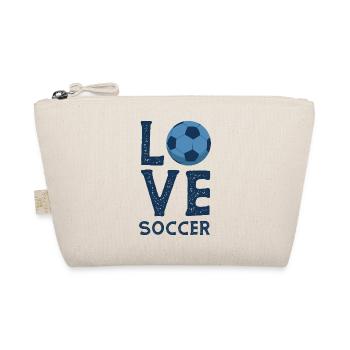 Liebe Fußball Fan Fußballer Soccer WM - Bio-Täschchen - Natur - Vorne