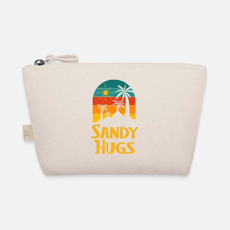 Sandy Hugs Beach Couples Ocean Lovers Voyage d'été Trousse biologique