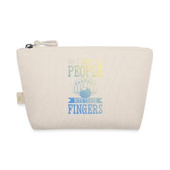 Bowling funny saying - Organic Pouch - nature - Front
