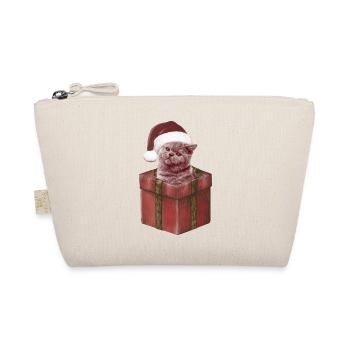 Cadeau Cat Bonnet de Noël - Trousse biologique - nature - Devant