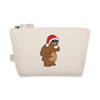 Christmas Christmas Party Santa Claus Funny - Organic Pouch - nature - Front