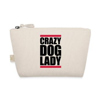 crazy dog lady quote - Organic Pouch - nature - Front