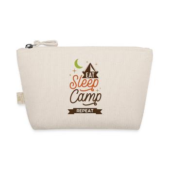 Eat Sleep Camp Repeat - Organic Pouch - nature - Front