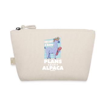 Sorry I Cant I Have Plans With My AlpacaSorry I Ca - Organic Pouch - nature - Front