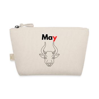 Month with his Astrological sign Taurus/May - Organic Pouch - nature - Front
