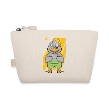 Cute Duck Playing Badminton Hobby Sports - Organic Pouch - nature - Front