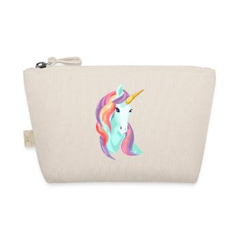 Einhorn Unicorn Mädchen Fabeltier Einhörner - Bio-Täschchen - Natur - Vorne